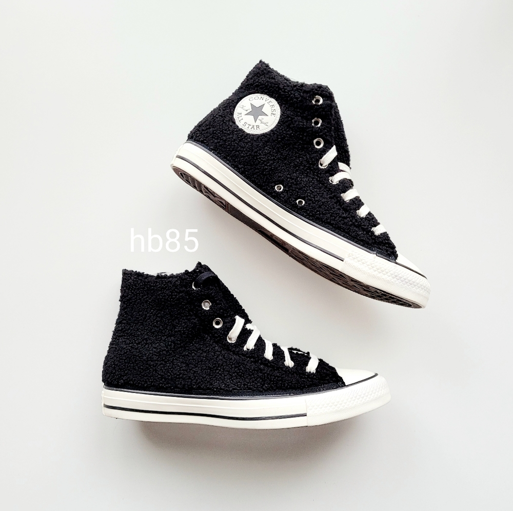 Converse CTAS HI 'Cozy Club' Black Egret Men's 8.5 Women's 10.5
